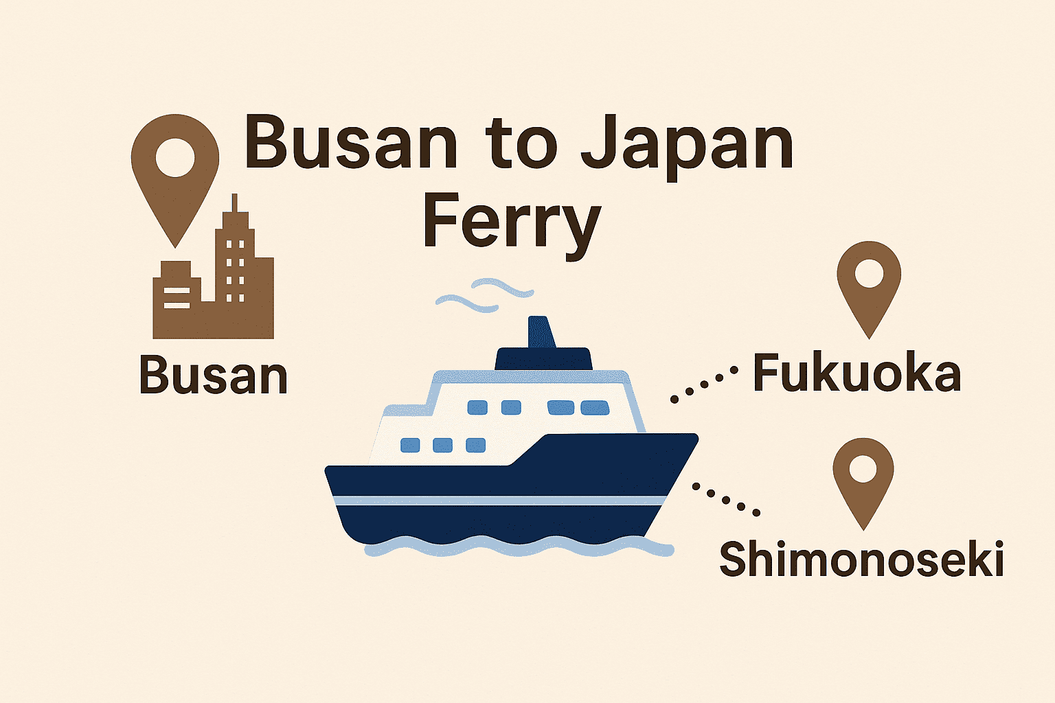 Busan to Japan Ferry｜Routes to Fukuoka & Shimonoseki with Arrival Tips(1)