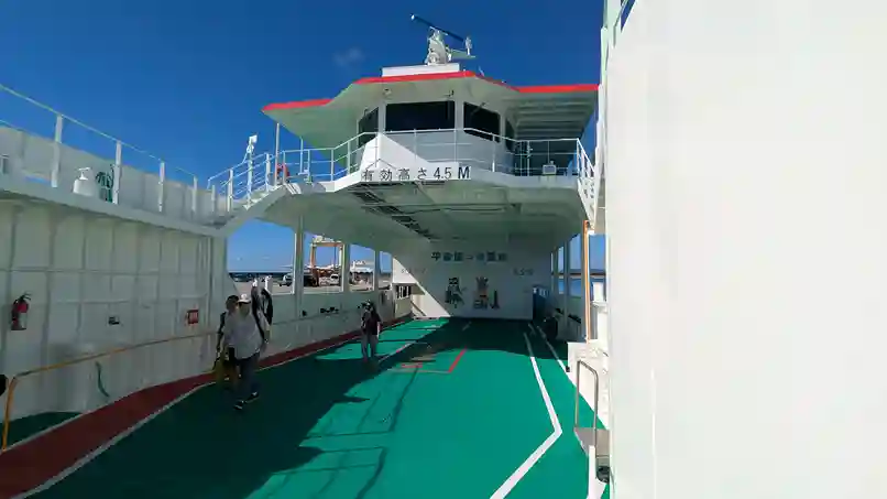 フェリーくがにの自動車搬入場所